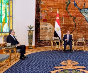 الرئيس السيسي يستقبل خالد العناني المدير العام المنتخب لمنظمة اليونسكو