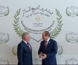 الرئيس السيسى يستقبل ملك الأردن قبيل انطلاق قمة شرم الشيخ للسلام
