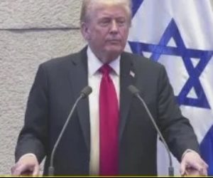 ترامب أمام الكنيست : شخصيتى فى الواقع تتمحور حول وقف الحروب