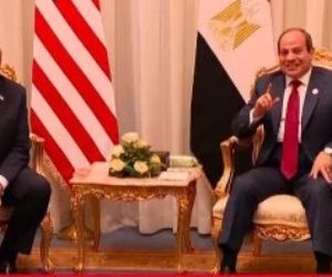 السيسي للرئيس ترامب: أنتم قادرون على تحقيق السلام في المنطقة