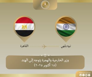 وزير الخارجية يتوجه إلى العاصمة الهندية نيودلهي 