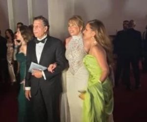 إيناس الدغيدى فى أول ظهور برفقة زوجها فى مهرجان الجونة السينمائى