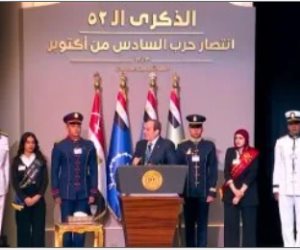 الرئيس السيسي: تولى العنانى منصب مدير اليونسكو من إنجازات أكتوبر.. وسندعمه