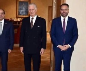 القصر الملكي البلجيكي يبرز استقبال الملك فيليب للرئيس السيسي.. صور