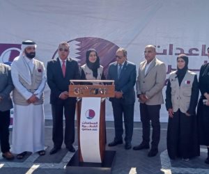 ميناء شرق بورسعيد يستقبل شحنات مساعدات إغاثية قطرية لأهالي قطاع غزة