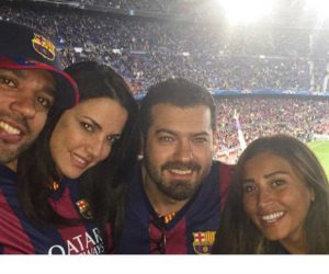 قبل مباراة الكلاسيكو.. دينا الشربينى وعمرو يوسف ودرة أبرز مشجعى برشلونة
