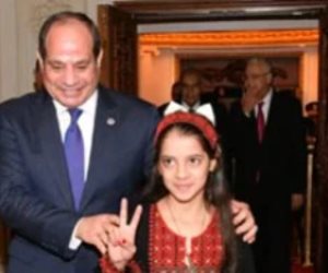 الطفلة الفلسطينية ريتاج: أشكر الرئيس السيسى لأنه السبب في إيقاف الحرب الطفلة الفلسطينية ريتاج: أشكر الرئيس السيسى لأنه السبب في إيقاف الحرب