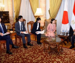 وزير الخارجية يستقبل مبعوثة رئيسة الوزراء اليابانية وزيرة الدولة للشئون الخارجية
