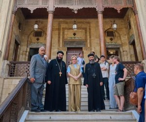 وزيرة الثقافة الروسية تزور متحف الحضارة والكنيسة المعلقة 