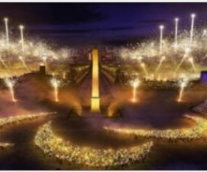 مسلة ورموز فرعونية تزين حفل ختام السوبر المصري قبل نهائى الأهلي والزمالك