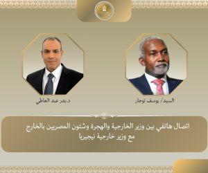 وزير الخارجية يؤكد لنظيره النيجيري عمق العلاقات التاريخية بين البلدين