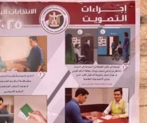 في الجيزة .. لوحات إرشادية داخل اللجان لتسهيل التصويت بانتخابات النواب.. صور