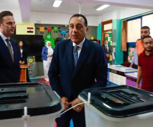 رئيس الوزراء يدلى بصوته بانتخابات مجلس النواب بلجنة المدرسة اليابانية بالشيخ زايد