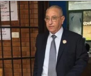 المستشار فارس فام وكيل مجلس الشيوخ يدلى بصوته فى انتخابات مجلس النواب