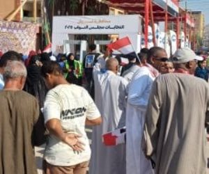 إقبال ملحوظ من الناخبين على لجان التصويت في أسوان