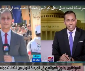 مراسل إكسترا نيوز ينقل كواليس عملية التصويت فى مرسى مطروح.. فيديو