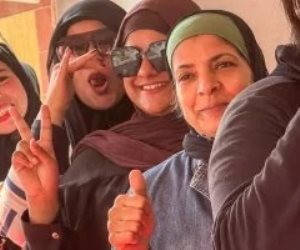 سيدات مصر فى طوابير انتخابات النواب بالشيخ زايد