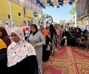 استمرار توافد الناخبين بمحافظة أسوان في انتخابات مجلس النواب 2025