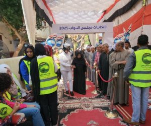 فرق شرطية بالأقصر تساعد كبار السن فى دخول لجان الانتخابات (صور)