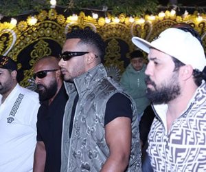 محمد رمضان يقدم واجب العزاء فى إسماعيل الليثى.. صور