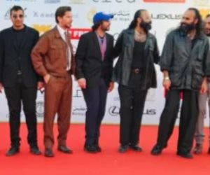 أبطال الفيلم الفلسطينى كان ياما كان فى غزة يحتفلون بعرضه فى مهرجان القاهرة