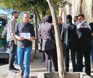 صلاة جنازة مهندس الإسكندرية المقتول على يد صديقه بعد خروجه من المشرحة