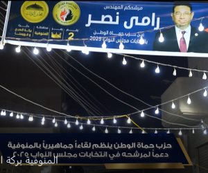 حزب حماة الوطن ينظم مؤتمراً جماهيرياً حاشداً بالمنوفية دعماً لمرشحه بانتخابات مجلس النواب 2025