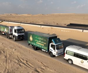 بتوجيهات شيخ الأزهر .. دخول قافلة «بيت الزكاة والصدقات» الإغاثية الثانية عشر إلى غزة