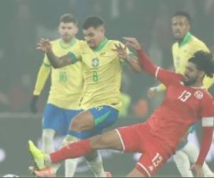 التعادل يحسم موقعة البرازيل ضد تونس فى غياب الجزيرى وبن رمضان