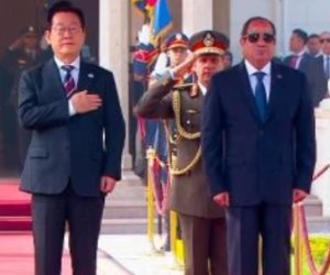 مراسم استقبال رسمية لرئيس كوريا الجنوبية فى قصر الاتحادية