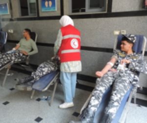 حملة للتبرع بالدم بمديريتي أمن البحيرة وأسيوط