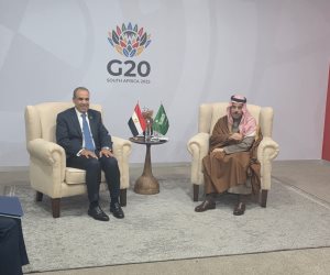 لقاء وزير الخارجية مع نظيره السعودي على هامش أعمال قمة مجموعة العشرين بجوهانسبرج