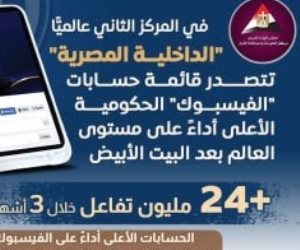 صفحة الداخلية تحتل المركز الثاني للحسابات الحكومية الأعلى بعد البيت الأبيض