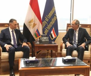 وزير الاتصالات يبحث مع وزير التنمية الرقمية والنقل الأذربيجاني تعزيز التعاون المشترك 