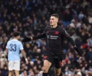 دورى أبطال أوروبا .. باتريك شيك لاعب ليفركوزن يزيد أوجاع مان سيتي بهدف ثان