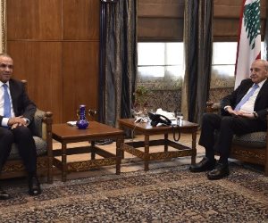 وزير الخارجية يلتقى رئيس مجلس النواب اللبنانى فى بيروت