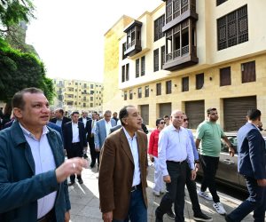 رئيس الوزراء يتفقد منطقة مسجد الحاكم بأمر الله وبوتيك الشوربجى وأوتيل الأرناؤوطى