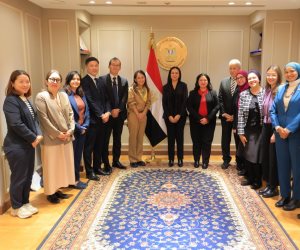 وزيرة التضامن تلتقي نائب رئيس هيئة التعاون الدولي اليابانية "JICA" 