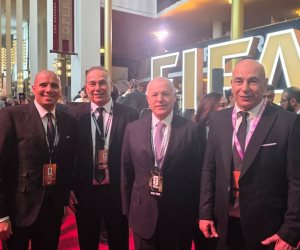 محمد زيدان يحضر قرعة كأس العالم بصحبة أبو ريدة والتوأم