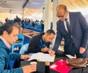 توافد الأعضاء للتسجيل في عمومية الزمالك..صور