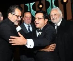 محمد هنيدى أبو العروسة وسط نجوم الفن فى حفل زفاف ابنته فريدة