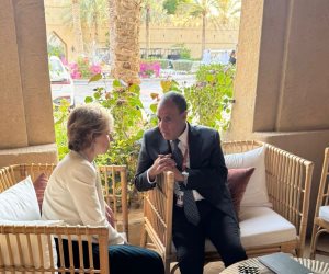 وزير الخارجية يلتقي مع مستشارة الرئيس الفرنسي لشئون الشرق الأوسط 