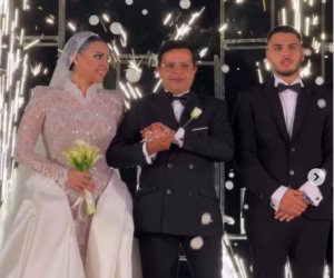 بالصور .. النجم محمد هنيدي احتفل بزفاف ابنته فريده وسط حضور كبير من نجوم الفن