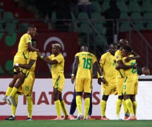 منتخب زيمبابوى يسجل هدف التقدم أمام الفراعنة فى الدقيقة 20.. صور