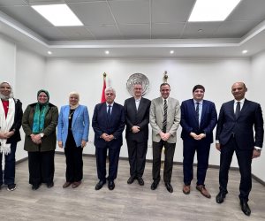 وزير التعليم العالي يبحث تفاصيل مشروع جامعة النقل الدولية مع خبير ألماني