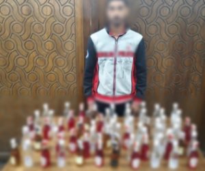 ضبط شخصين لبيعهما مشروبات كحولية مغشوشة وبدون ترخيص بالإسكندرية