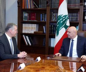 الرئيس اللبناني يستقبل المهندس كريم بدوي وزير البترول والثروة المعدنية والوفد المرافق له