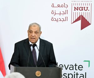 المهندس إبراهيم محلب رئيس مجلس أمناء المستشفى الجامعي بجامعة "الجيزة الجديدة"
