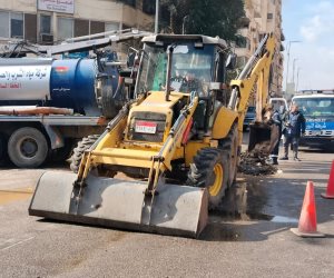 كسر مفاجئ بخط مياه في الدقي وانقطاع الخدمة عن عدد من المناطق