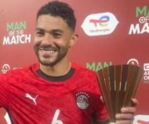 ياسر إبراهيم يفوز بجائزة رجل مباراة منتخب الفراعنة وبنين فى أمم أفريقيا